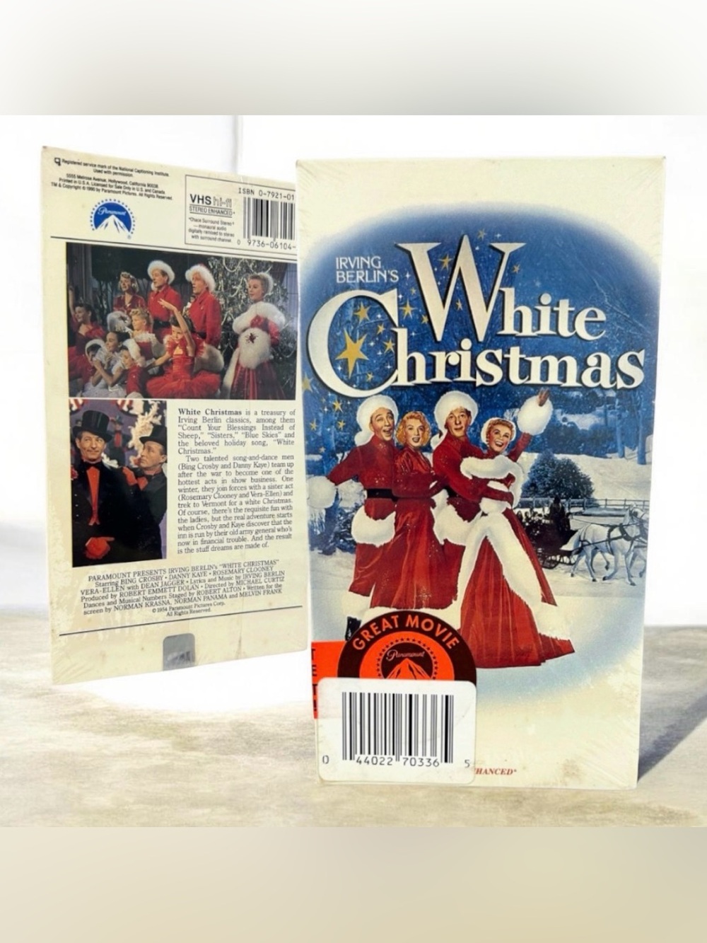 White Christmas VHS 1990 Paramount Bing Crosby Danny Kaye Sealed VTG